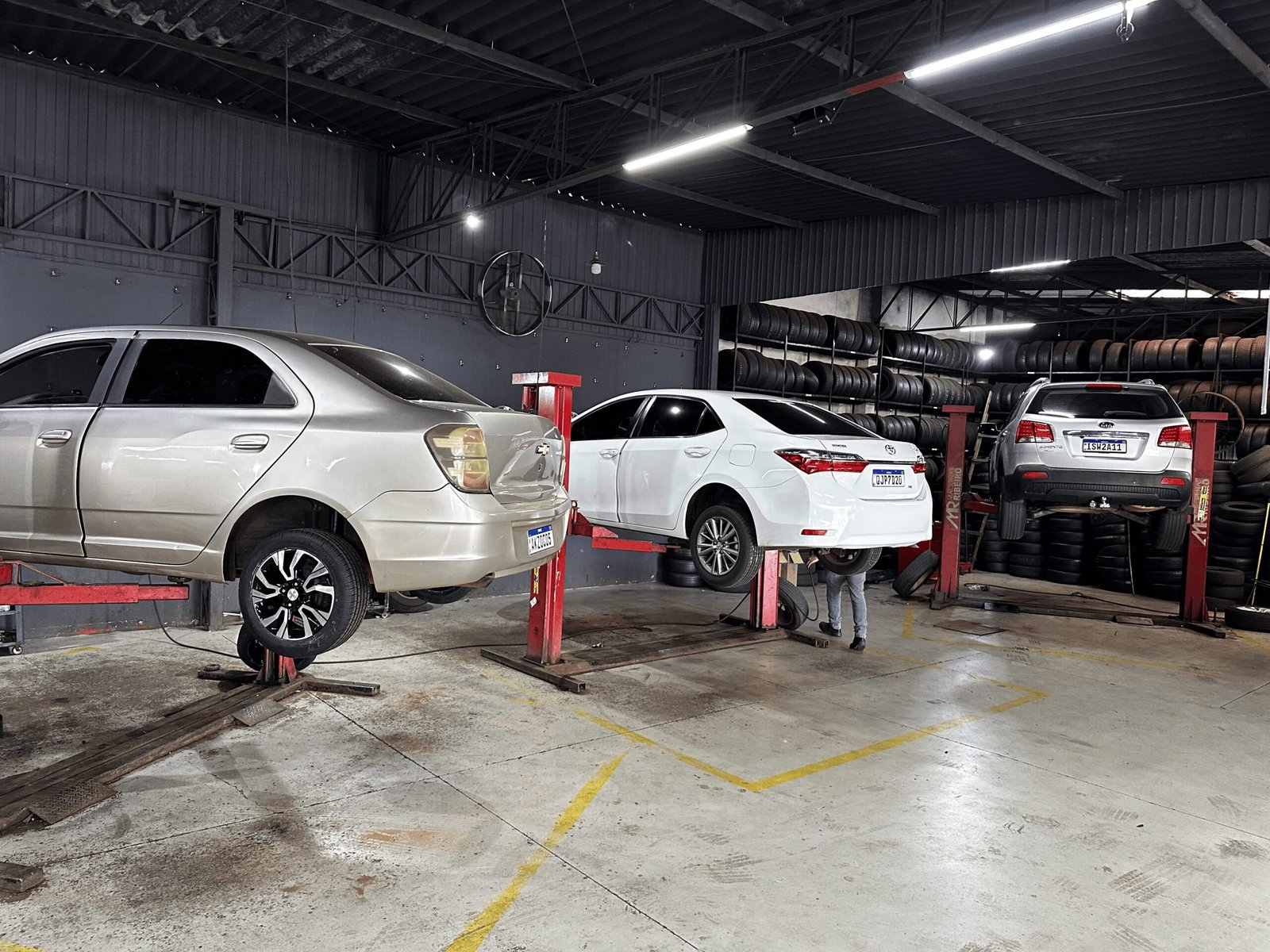 Estrutura da oficina da Aldocar Auto Center em Cascavel